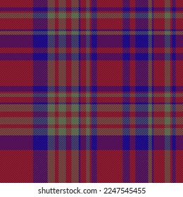 Seamless vector pattern. Fabric tartan textile. Background check plaid texture in pastel and blue colors.