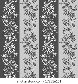 Seamless vector pattern: fantastic flowers 