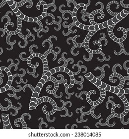 Seamless vector pattern with  fantasy elements, pattern can be used for wallpaper, pattern fills, web page background, surface textures 