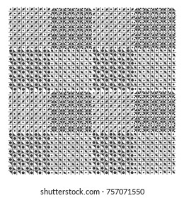 Seamless vector pattern for fashion design. Black and white color. Modern background glen plaid
