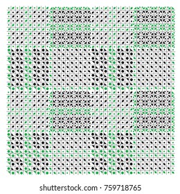 Seamless vector pattern for fashion design. Black and white color. Modern background glen plaid