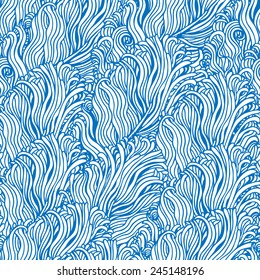 Seamless vector pattern with feathers. Vintage Feather vector set. Hand-drawn illustration