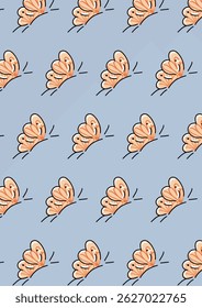 Seamless vector pattern featuring colorful butterflies with vibrant wings. Perfect for fabric prints, wallpapers, stationery, spring themes, kids' designs, and whimsical digital projects.