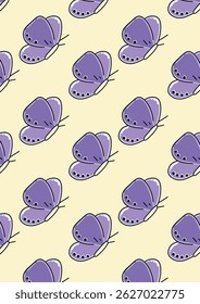 Seamless vector pattern featuring colorful butterflies with vibrant wings. Perfect for fabric prints, wallpapers, stationery, spring themes, kids' designs, and whimsical digital projects.