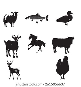 Seamless vector pattern featuring cute hand-drawn safari animals: zebra, lion, elephant, giraffe, crocodile, leopard, rhino, and hippo. Doodle-style cartoon illustration, playful outline design, jungl