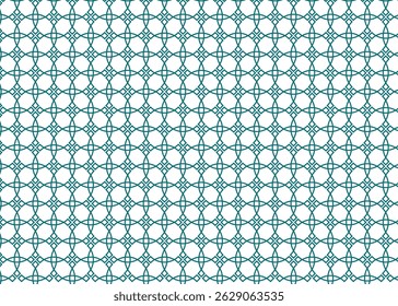 Seamless vector pattern featuring geometric floral shapes and symmetry