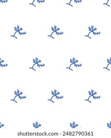 Seamless vector pattern featuring hand drawn coral in a minimalist style. Perfect for kitchen covers, fabrics, wallpapers, wrapping papers, and textiles.