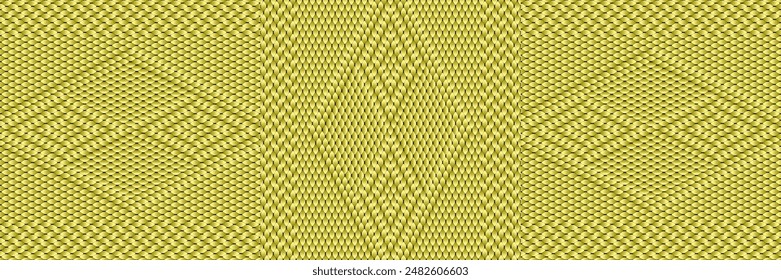 Seamless vector pattern featuring meticulously arranged yellow spheres with subtle shading for a 3D effect on a light yellow backdrop.