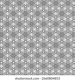 Seamless vector pattern featuring an ornamental floral design with a retro geometric texture, perfect for fabric, wallpaper, or textile decor