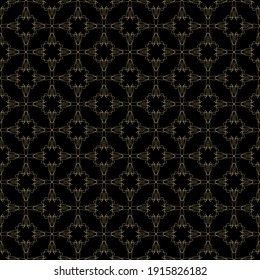 Seamless vector pattern with fine lines. Monochrome illustration for printing, packaging, background, web design, engraving, wallpaper, textiles