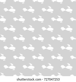 Seamless vector pattern. Fish