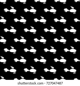 Seamless vector pattern. Fish