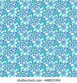 Seamless vector pattern. Floral abstract background.