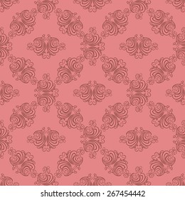 Seamless vector pattern. Floral background for design of cards, invitations, website, paper packaging , book covers, wallpaper for wall. 

