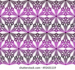 seamless vector pattern. floral design. purple gradient color. interior decoration, wallpaper, presentation, fashion design