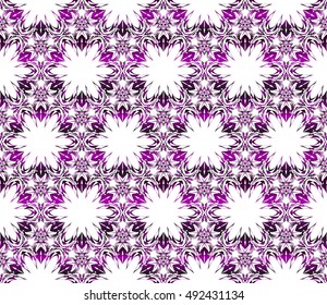 seamless vector pattern. floral design. purple gradient color. interior decoration, wallpaper, presentation, fashion design