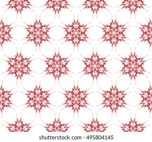 seamless vector pattern. floral design. red gradient color. interior decoration, wallpaper, presentation, fashion design