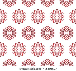 seamless vector pattern. floral design. red gradient color. interior decoration, wallpaper, presentation, fashion design