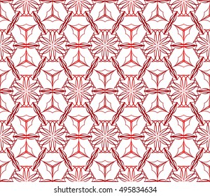 seamless vector pattern. floral design. red gradient color. interior decoration, wallpaper, presentation, fashion design