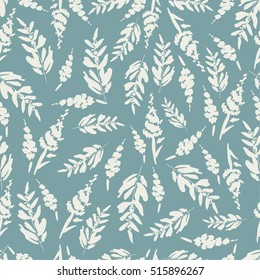 Seamless vector pattern with floral design. Perfect for wrapping paper, wallpaper, repeating elements, vintage design, notebook cover.