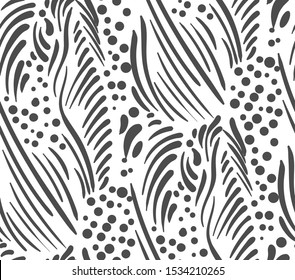 seamless vector pattern floral gray  simple