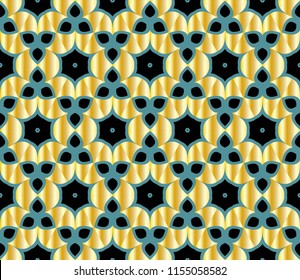 Seamless vector pattern. Floral ornament. For Interior decoration, wallpaper, presentation, fashion design.