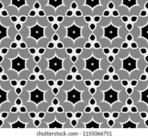 Seamless vector pattern. Floral ornament. For Interior decoration, wallpaper, presentation, fashion design.