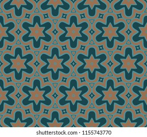 Seamless vector pattern. Floral ornament. For Interior decoration, wallpaper, presentation, fashion design.