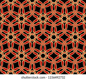 Seamless vector pattern. Floral ornament. For Interior decoration, wallpaper, presentation, fashion design.
