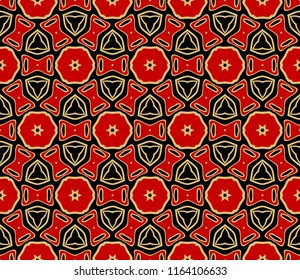 Seamless vector pattern. Floral ornament. For Interior decoration, wallpaper, presentation, fashion design.