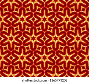Seamless vector pattern. Floral ornament. For Interior decoration, wallpaper, presentation, fashion design.