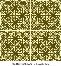 Seamless vector pattern with floral ornament, delicate orange-yellow and green colors with a gradient. Suitable for interior, print, wallpaper, fabric, clothing, stationery.