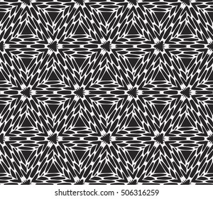seamless vector pattern. floral ornament. interior decoration, wallpaper, presentation, fashion design. black and white color