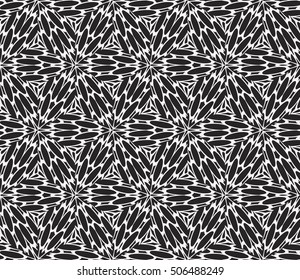 seamless vector pattern. floral ornament. interior decoration, wallpaper, presentation, fashion design. black and white color