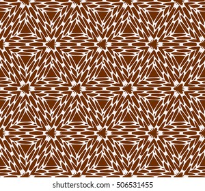 seamless vector pattern. floral ornament. interior decoration, wallpaper, presentation, fashion design. chocolate color