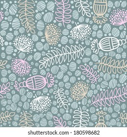 Seamless vector pattern with flowers