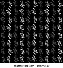seamless vector pattern of flowers.