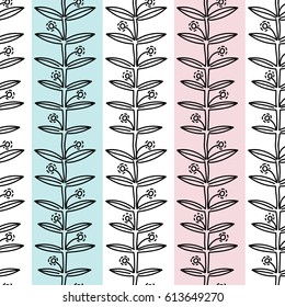 Seamless vector pattern with flowers. Fabric, wrapping, textile 