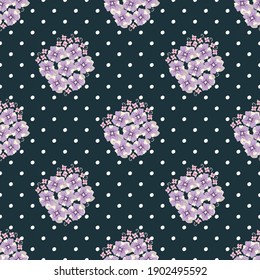 Nahtlose Vektorgrafik mit Blumen. Blumendesign für Textilien. 