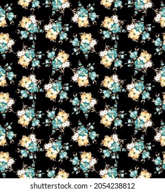  seamless vector pattern with flowers. Floral vector design.Romantic wedding background.Bright summer seamless pattern. wallpaper. Can be used for any kind of design