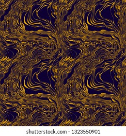 seamless vector pattern of flowing flowing lines. beautiful abstract print