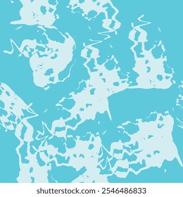 seamless vector pattern in the form of a splash of blue water with foam, for prints on fabrics, wallpapers, covers and for decorating scenes in a marine style