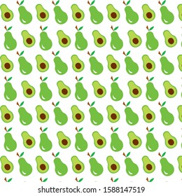 Seamless vector pattern with fruits avocado. For kitchen, for printing on textiles, Mix design for fabric and decor. Hand draw illustration.phone case. 