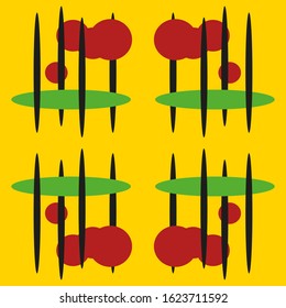 Seamless vector pattern geometric background. Abstract pattern graphic