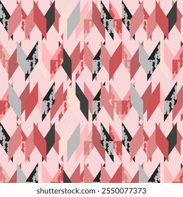Seamless vector pattern of geometric elements for bed linen, wallpaper and textures