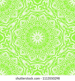 Seamless vector pattern. Geometric floral ornament. For Interior decoration, wallpaper, presentation, fashion design, dreaming print