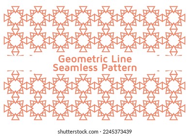 Seamless Vector Pattern in Geometric Line Ornamental Style