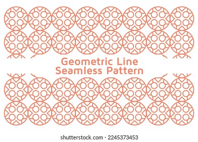 Seamless Vector Pattern in Geometric Line Ornamental Style