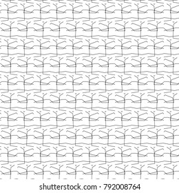 Seamless vector pattern in geometric lines style