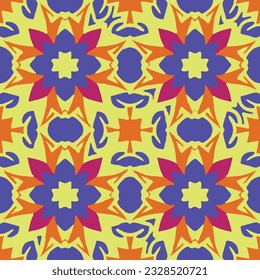 seamless vector pattern geometric organic shapes and forms textile fabric or ceramic tiles background